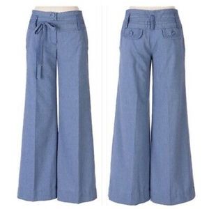 Anthropologie Wide Leg Sailor Pant, Size 12